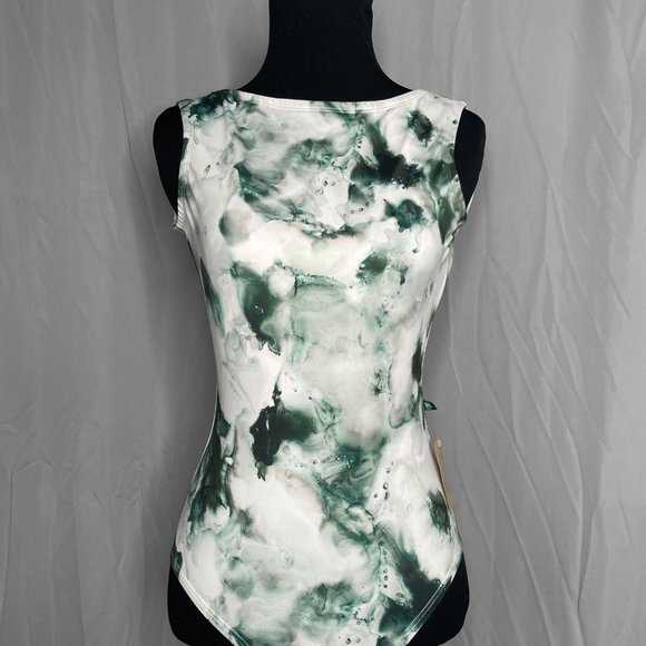 NEW Luckyleo Dancewear Leotard Ballet Leotard in ALLURE Style EMERALD CLOUD M - Picture 3 of 4